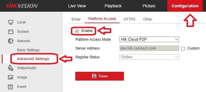 Static Ip Server Address Hikvision Nvr Hik Connect HIK-connect
