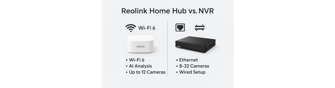 Reolink Home Hub ar NVR – kas geriau jūsų namų saugumui?