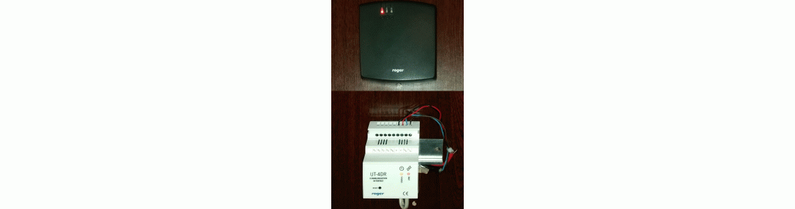 Roger kontrolerio PR622 apjungimas su LAN keitikliu UT-4DR