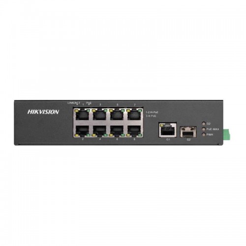 Hikvision 8 prievadų komutatorius DS-3T0310HP-E/HS Hikvision 8 prievadų komutatorius DS-3T0310HP-E/HS