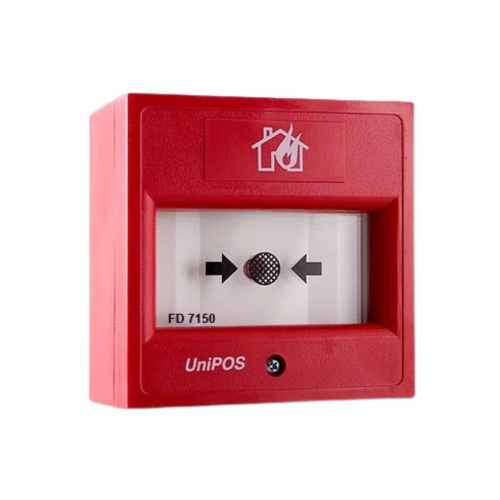 FD7150 UniPos adresinis rankinis pavojaus mygtukas su izoliatoriumi 