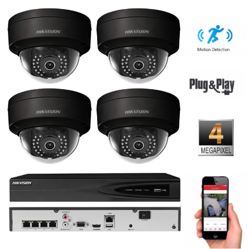 4  Hikvision IP kamerų vaizdo stebėjimo sistema IP4 
