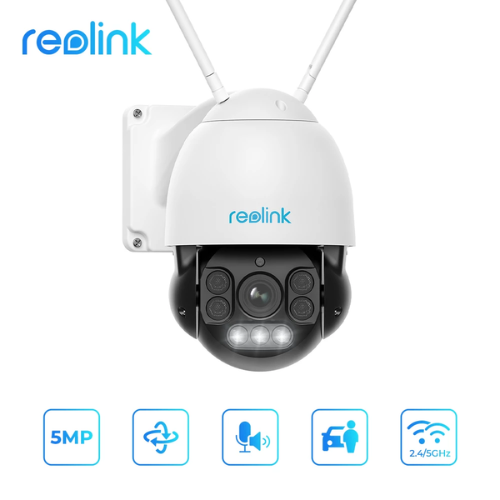 Reolink RLC-523WA valdoma kamera 5 MP, WiFi, su pašvietimu Reolink RLC-523WA valdoma kamera 5 MP, WiFi, su pašvietimu