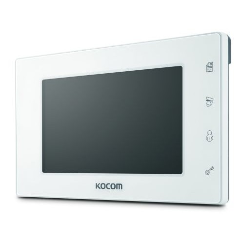 KOCOM KCV-504 spalvotas 7'' LCD monitorius telefonspynei, baltas, 230V