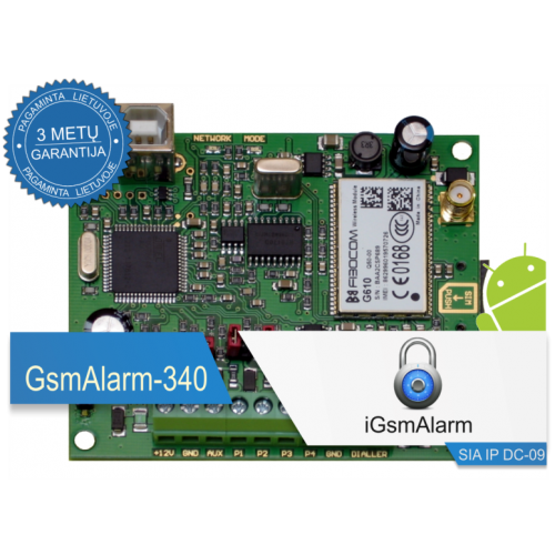 GSM modulis GsmAlarm-340