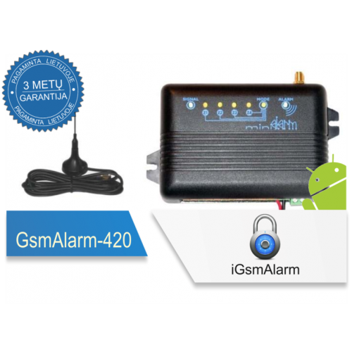GSM apsaugos ir valdymo centralė GSMALARM-420