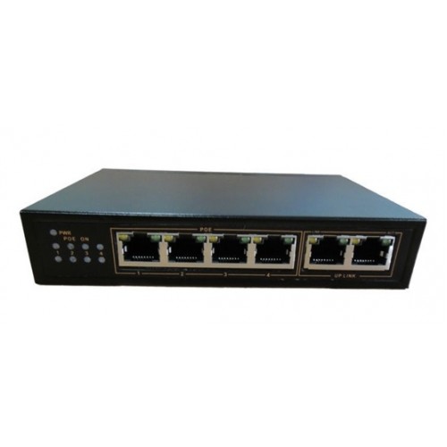 Komutatorius 6 Port 4 Poe PS106