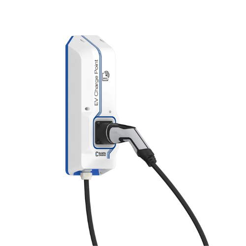 Elinta Charge HomeBox Lite Plus Privati įkrovimo stotelė elektromobiliui su integruotu 5 m įkrovimo kabeliu