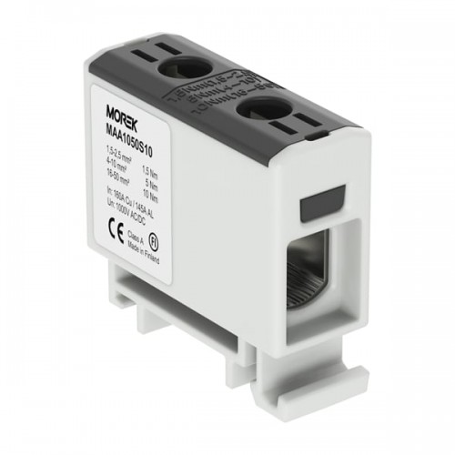 Gnybtas OTL50 1x1.5-50mm2 Morek MAA1050S10 (juodas) Gnybtas OTL50 1x1.5-50mm2 Morek MAA1050S10 (juodas)