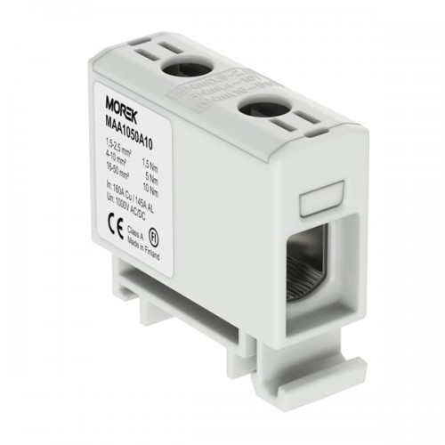 Gnybtas OTL50 1x1.5-50mm2 Morek MAA1050A10 (pilkas) Gnybtas OTL50 1x1.5-50mm2 Morek MAA1050A10 (pilkas)