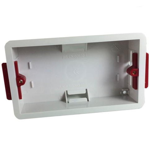 Iškvietimo mygtuko montavimo dėžutė C-TEC NCP10 (dviguba) Iškvietimo mygtuko montavimo dėžutė C-TEC NCP10 (dviguba)