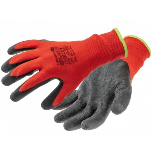 Pirštinės padengtos lateksu Hogert HT5K751-10-W (10 dydis, raudona) Pirštinės padengtos lateksu Hogert HT5K751-10-W (10 dydis, raudona)