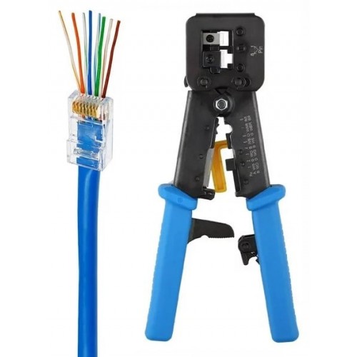 Tinklo užspaudimo replės SWTP003 perkišamoms jungtims (RJ45/RJ12 8P/6P/4P) Tinklo užspaudimo replės SWTP003 perkišamoms jungtims (RJ45/RJ12 8P/6P/4P)