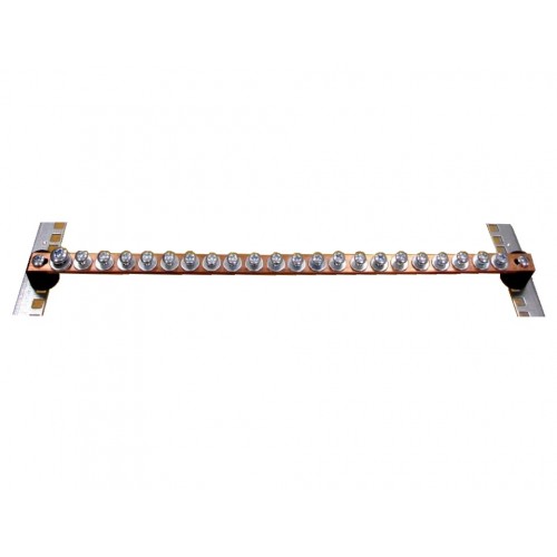 Varinė įžeminimo šyna su varžtais (1U, 49 cm)