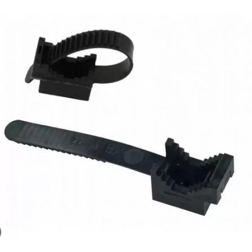 Prisukamas laikiklis kabeliui su dirželiu Pawbol H.7202C UP-22 (juodas, 22mm, 100vnt) Prisukamas laikiklis kabeliui su dirželiu Pawbol H.7202C UP-22 (juodas, 22mm, 100vnt)