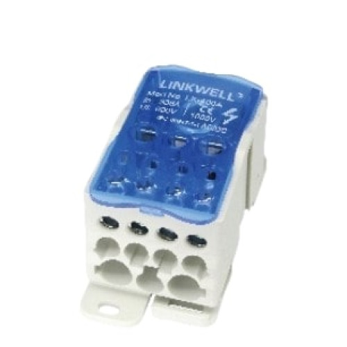 LK gnybtas 500A (In: 4x15 5x0.8 - 8x24x1, Out: 2x6-50mm² 5x2.5-25mm² 4x2.5-16mm²)