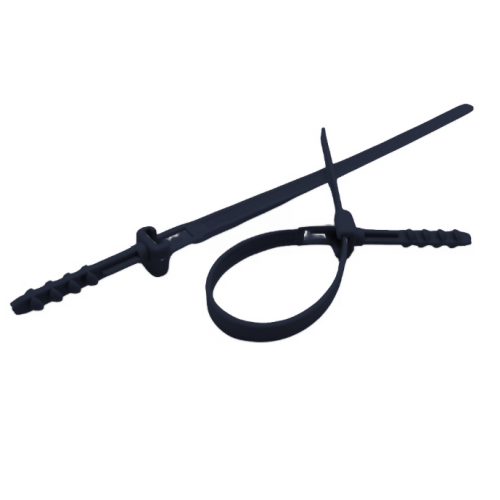 Kaištis su dirželiu 6x200mm (20 vnt, juodas) Kaištis su dirželiu 6x200mm (20 vnt, juodas)