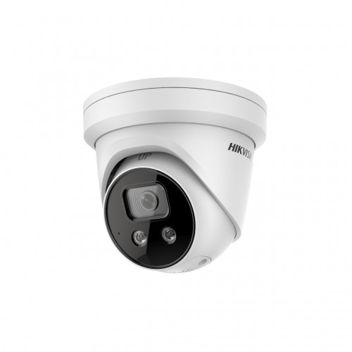 Hikvision dome DS-2CD2346G2-ISU/SL F2.8 (balta, 4 MP, 30 m. IR; 30 m. LED, AcuSense)