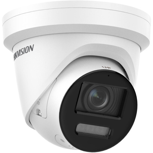 Hikvision dome DS-2CD2387G2-LSU/SL(C) F2.8  (balta, 8 MP, 30 m. LED, ColorVu)