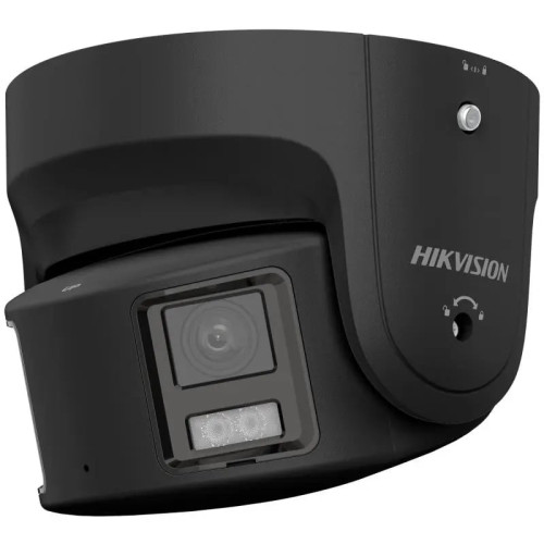 Hikvision dome DS-2CD2387G2P-LSU/SL(C) F4 (juoda, 8 MP, 30 m. LED, ColorVu, panoraminė 180°)