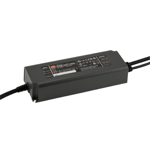 Impulsinis maitinimo šaltinis LED 24V 200W 8.3A, PFC, IP67, PUSH, PWM, DALI-2, MEAN WELL, PWM-200-24DA2 Impulsinis maitinimo šaltinis LED 24V 200W 8.3A, PFC, IP67, PUSH, PWM, DALI-2, MEAN WELL, PWM-200-24DA2