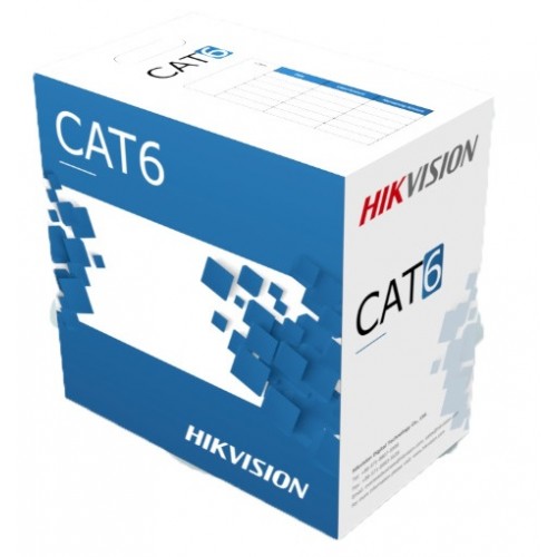 Kabelis ryšio Hik-vision UTP 6E (Gysla-0.53mm, ritė 305m, vidaus) DS-1LN6-UE-W Kabelis ryšio Hik-vision UTP 6E (Gysla-0.53mm, ritė 305m, vidaus) DS-1LN6-UE-W