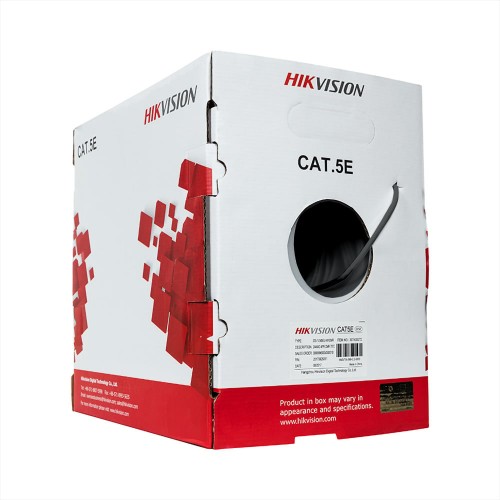 Kabelis ryšio Hik-vision UTP 5E DS-1LN5EO-UU/E (Gysla-0.50mm, ritė 305m, lauko, juodas) Kabelis ryšio Hik-vision UTP 5E DS-1LN5EO-UU/E (Gysla-0.50mm, ritė 305m, lauko, juodas)
