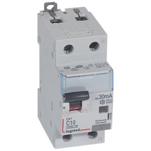 Srovės nuotekio relė su automatiniu jungikliu Legrand 411048 (C, 10A, 2P, 30mA, 230V) Srovės nuotekio relė su automatiniu jungikliu Legrand 411048 (C, 10A, 2P, 30mA, 230V)