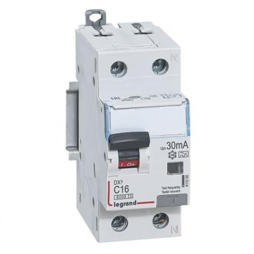 Srovės nuotekio relė su automatiniu jungikliu Legrand 411050 (C, 16A, 2P, 30mA, 230V) Srovės nuotekio relė su automatiniu jungikliu Legrand 411050 (C, 16A, 2P, 30mA, 230V)