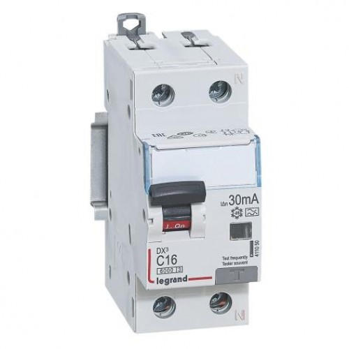Srovės nuotekio relė su automatiniu jungikliu Legrand 411050 (C, 16A, 2P, 30mA, 230V) Srovės nuotekio relė su automatiniu jungikliu Legrand 411050 (C, 16A, 2P, 30mA, 230V)