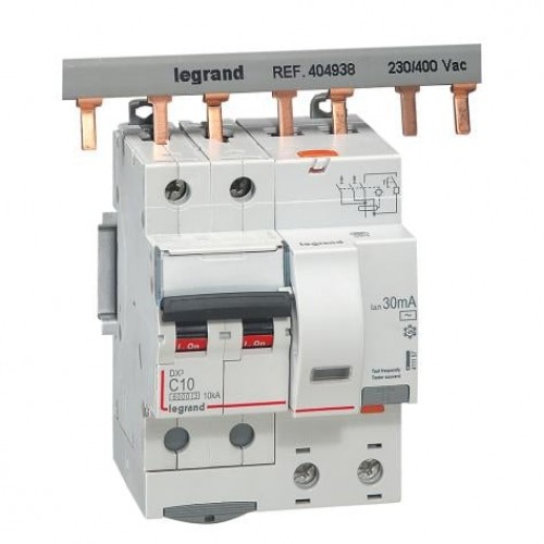Srovės nuotekio relė su automatiniu jungikliu Legrand 411057 (C, 10A, 4P, 30mA, 230V) Srovės nuotekio relė su automatiniu jungikliu Legrand 411057 (C, 10A, 4P, 30mA, 230V)