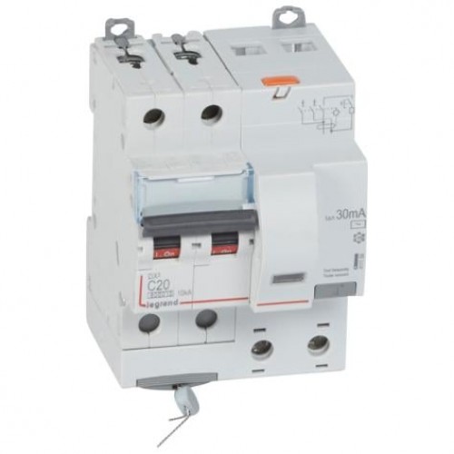 Srovės nuotekio relė su automatiniu jungikliu Legrand 411159 (C, 20A, 4P, 30mA, 230V) Srovės nuotekio relė su automatiniu jungikliu Legrand 411159 (C, 20A, 4P, 30mA, 230V)