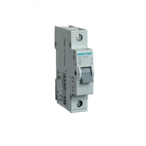 Automatinis jungiklis Hager MC104 (4A, 1P, 230V, 6kA) Automatinis jungiklis Hager MC104 (4A, 1P, 230V, 6kA)