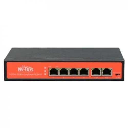 4 prievadų, 4 PoE komutatorius Wi-Tek WI-PS205 4 prievadų, 4 PoE komutatorius Wi-Tek WI-PS205