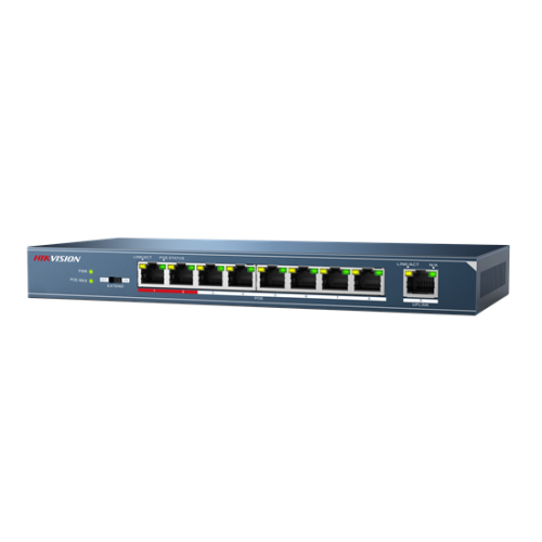 9 prievadų, 8 PoE komutatorius Hikvision DS-3E0109P-E(C) 9 prievadų, 8 PoE komutatorius Hikvision DS-3E0109P-E(C)