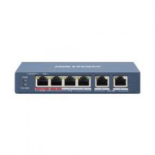 6 prievadų, 4 PoE prievadų komutatorius Hikvision DS-3E0106HP-E 6 prievadų, 4 PoE prievadų komutatorius Hikvision DS-3E0106HP-E