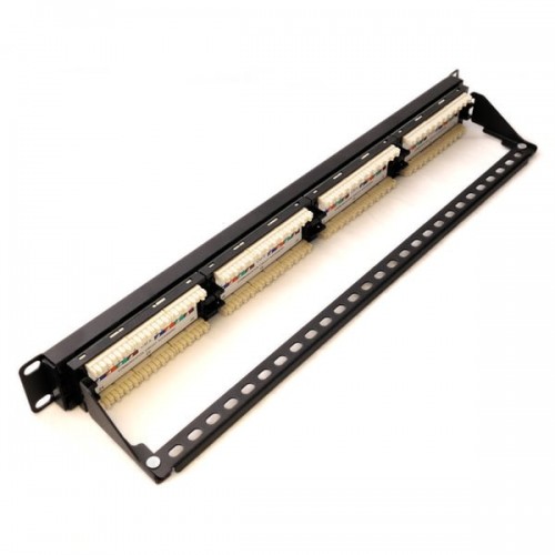 Komutacinė panelė 19' 1U UTP 24 prievadai, 5e cat Komutacinė panelė 19' 1U UTP 24 prievadai, 5e cat