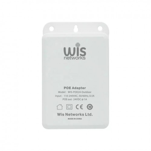 1 PoE prievado komutatorius WISNET WIS-POE24-Outdoor 1 PoE prievado komutatorius WISNET WIS-POE24-Outdoor