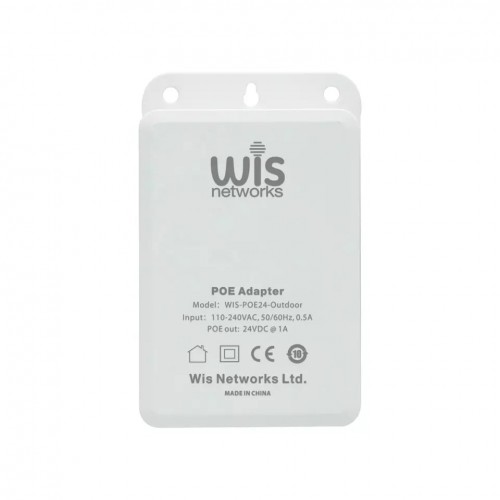 1 PoE prievado komutatorius WISNET WIS-POE48-Outdoor 1 PoE prievado komutatorius WISNET WIS-POE48-Outdoor