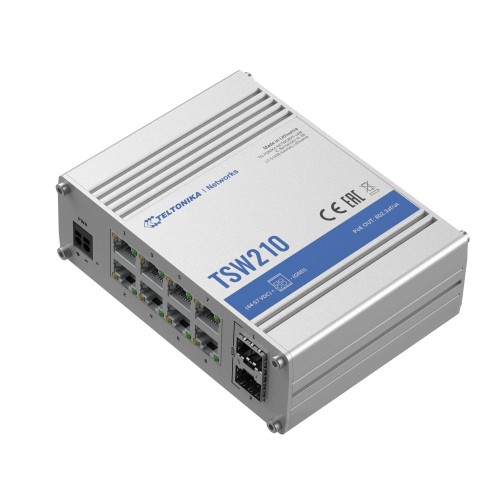 8 prievadų pramoninis komutatorius TELTONIKA TSW210 8 prievadų pramoninis komutatorius TELTONIKA TSW210