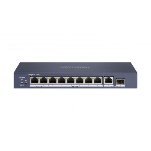 10 prievadų, 8 PoE prievadų komutatorius Hikvision DS-3E0510HP-E 10 prievadų, 8 PoE prievadų komutatorius Hikvision DS-3E0510HP-E