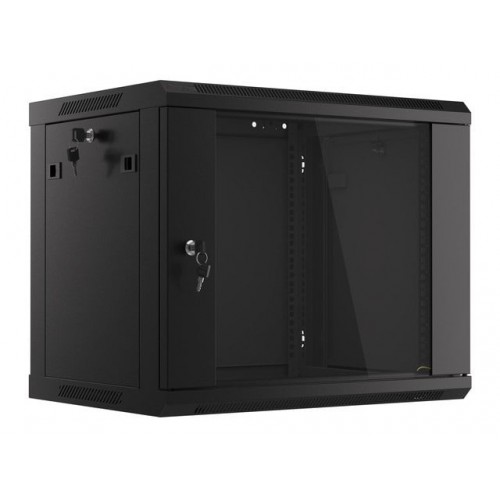 Komutacinė spinta 19' pakabinama 9U 600x450x501 (juoda, surinkta) Komutacinė spinta 19' pakabinama 9U 600x450x501 (juoda, surinkta)