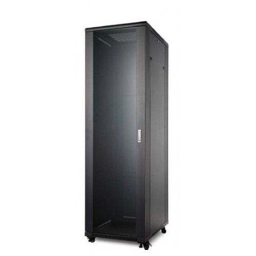 Komutacinė spinta 19'' pastatoma 42U 800x600x2055 (juoda, surinkta) Komutacinė spinta 19'' pastatoma 42U 800x600x2055 (juoda, surinkta)