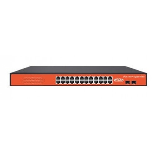 26 prievadų komutatorius Wi-Tek WI-SG124F 26 prievadų komutatorius Wi-Tek WI-SG124F