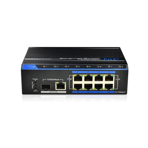 8 prievadų, 8 PoE pramoninis komutatorius UTEPO UTP7208E-POE-A1