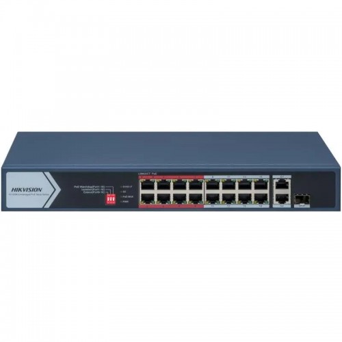18 prievadų, 16 PoE komutatorius Hikvision DS-3E0318P-E(C) 18 prievadų, 16 PoE komutatorius Hikvision DS-3E0318P-E(C)