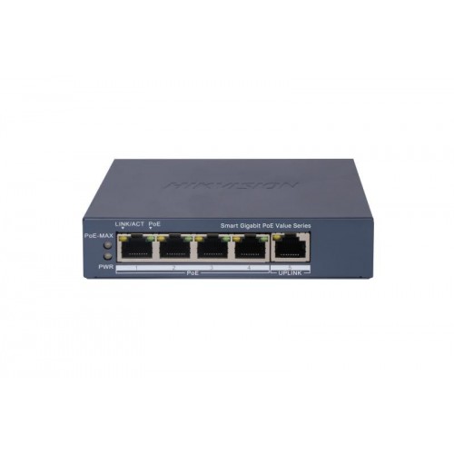 Hikvision 5 prievadų komutatorius DS-3E1505P-EI/M Hikvision 5 prievadų komutatorius DS-3E1505P-EI/M