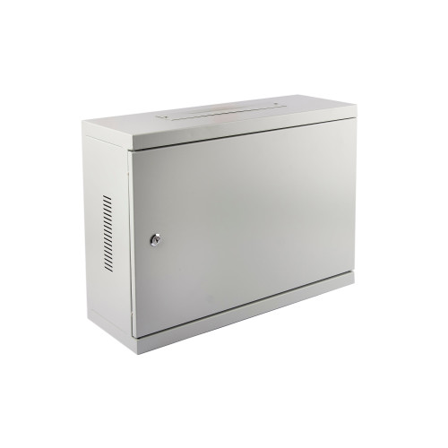 Komutacinė spinta 19'' pakabinama 3U 540x400x180 (balta, metalo durys)