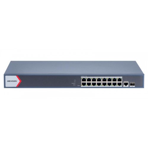 18 prievadų, 16 PoE prievadų komutatorius Hikvision DS-3E1518P-EI/M 18 prievadų, 16 PoE prievadų komutatorius Hikvision DS-3E1518P-EI/M