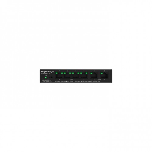 6 prievadų komutatorius Ruijie Reyee RG-ES106D-P V2 (Nevaldomas, 4 x PoE+) 6 prievadų komutatorius Ruijie Reyee RG-ES106D-P V2 (Nevaldomas, 4 x PoE+)